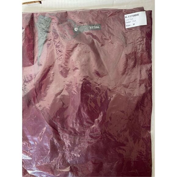 Krisa Tunic Tank Top in Port Wine NWT Size Medium - Picture 8 of 9